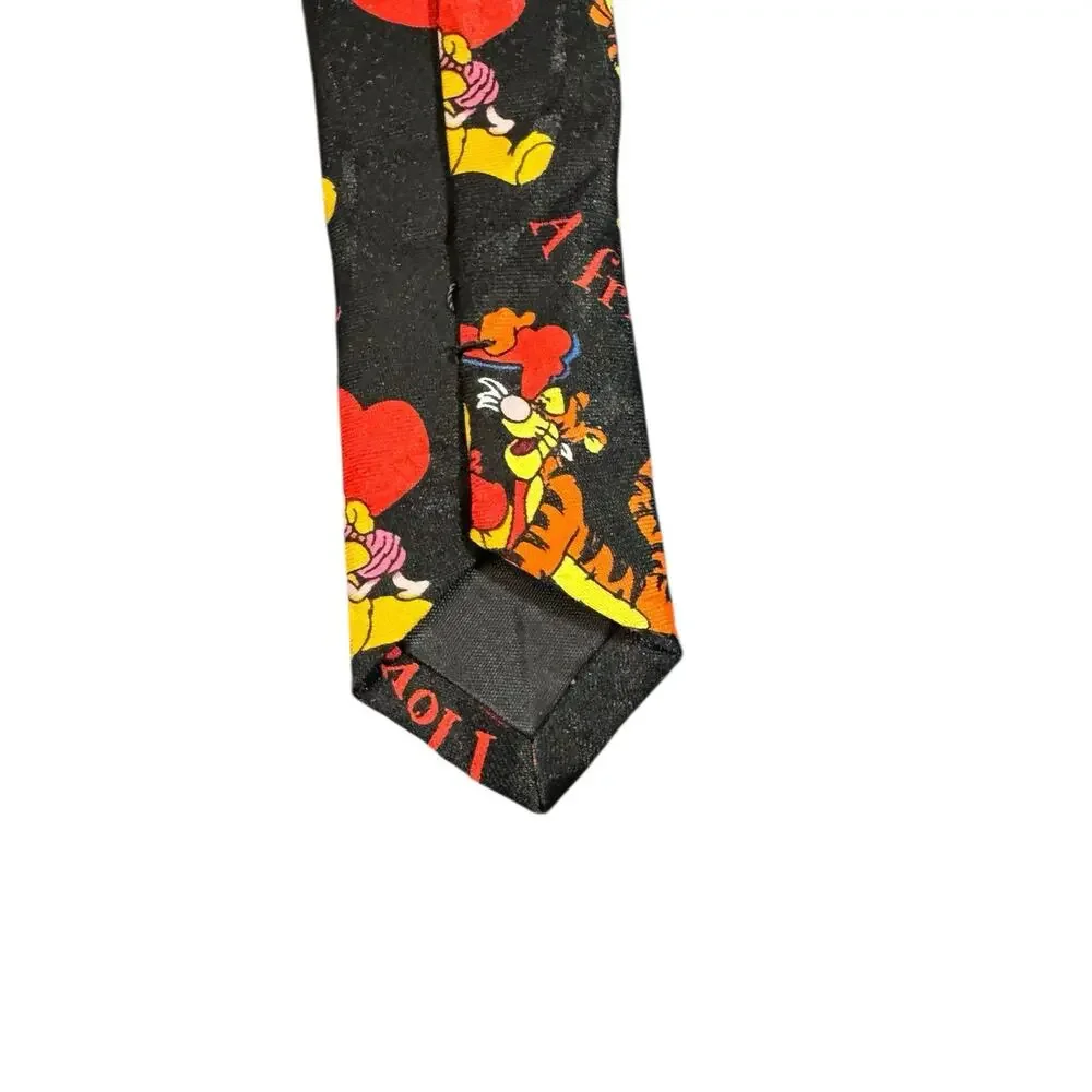 Disney Winnie The Pooh True Blue I Love You Hearts Tigger Eeyore Piglet Necktie